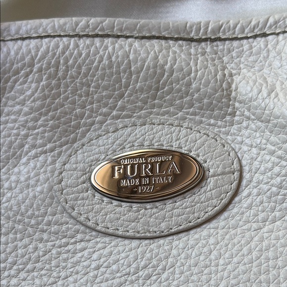 Furla Women’s Off-White Leather Tote - Picture 2 of 9